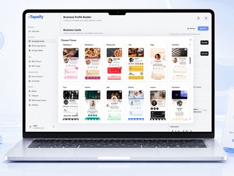 Tapxify business profile placeholder