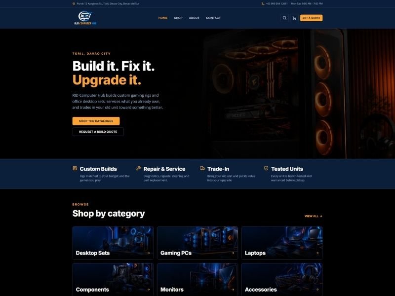 A Custom Operations System Built for RJD Computer Hub
